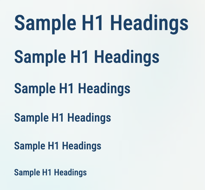 Headings